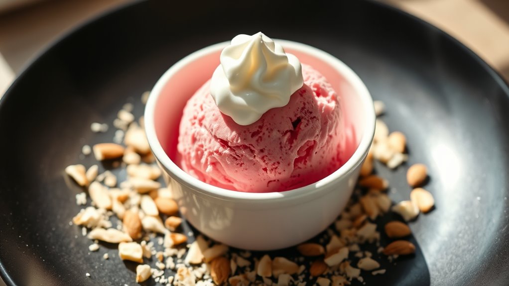 serve keto ice cream elegantly