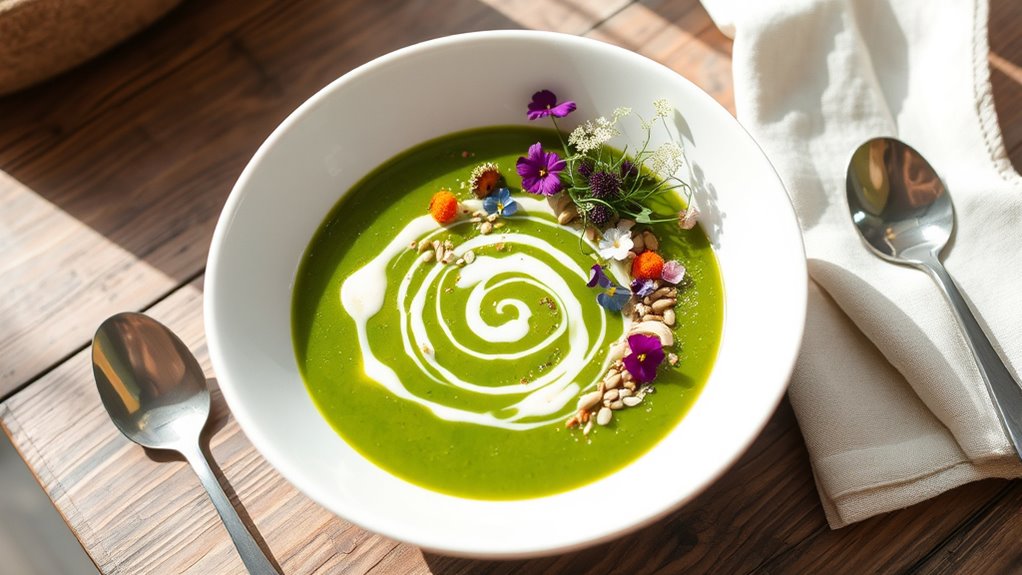 serve raw soups elegantly