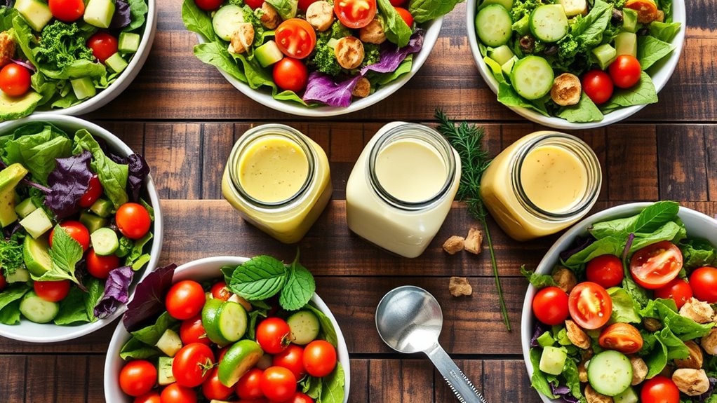 serve salads with balance