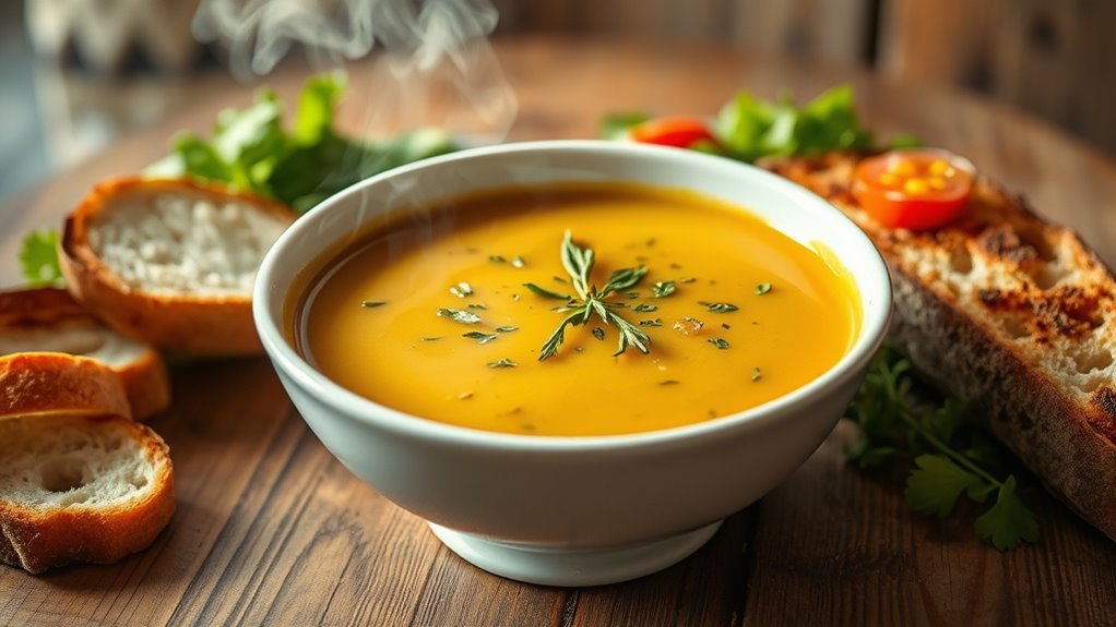 serve soup with care