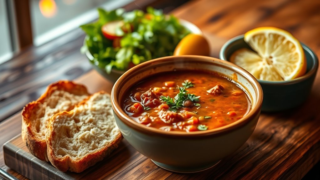 serve soup with care