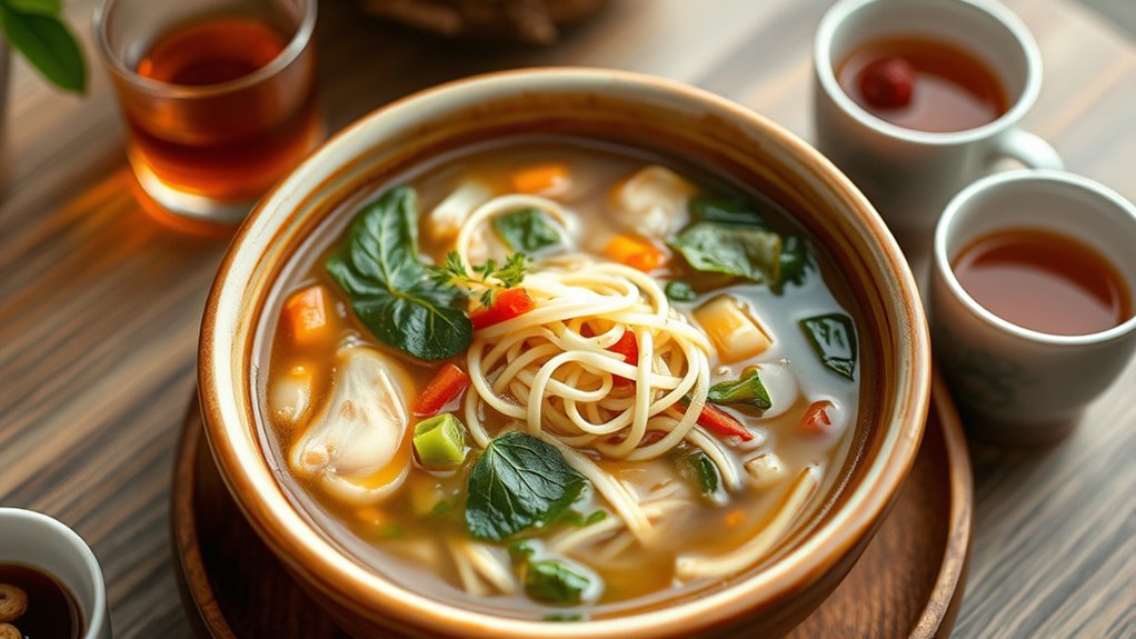 serve soup with elegance