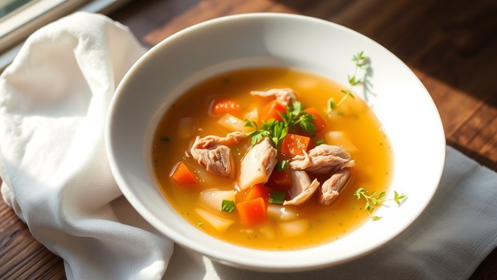 serve soup with elegance
