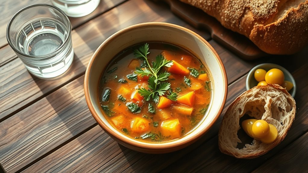 serve soup with intention