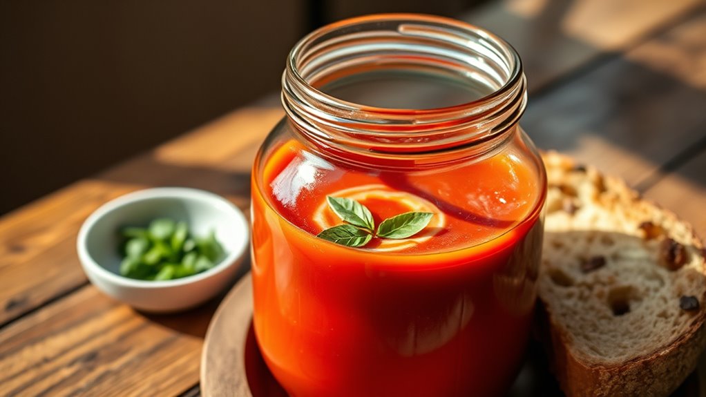 serve soup with simplicity