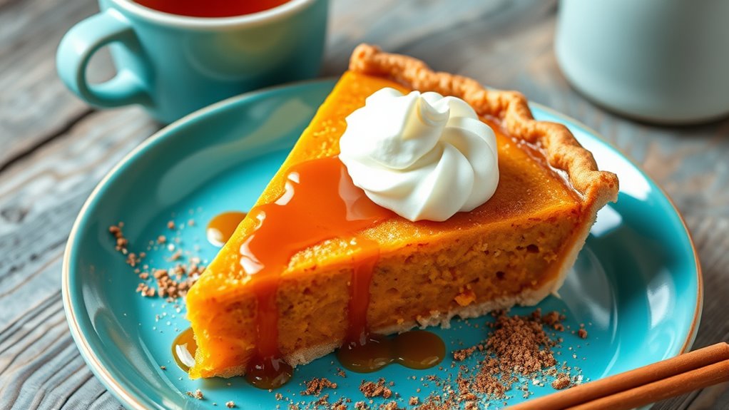 serve sweet potato pie beautifully