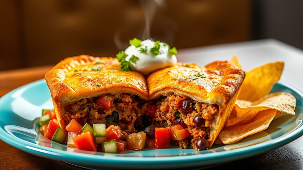 serve taco pie elegantly
