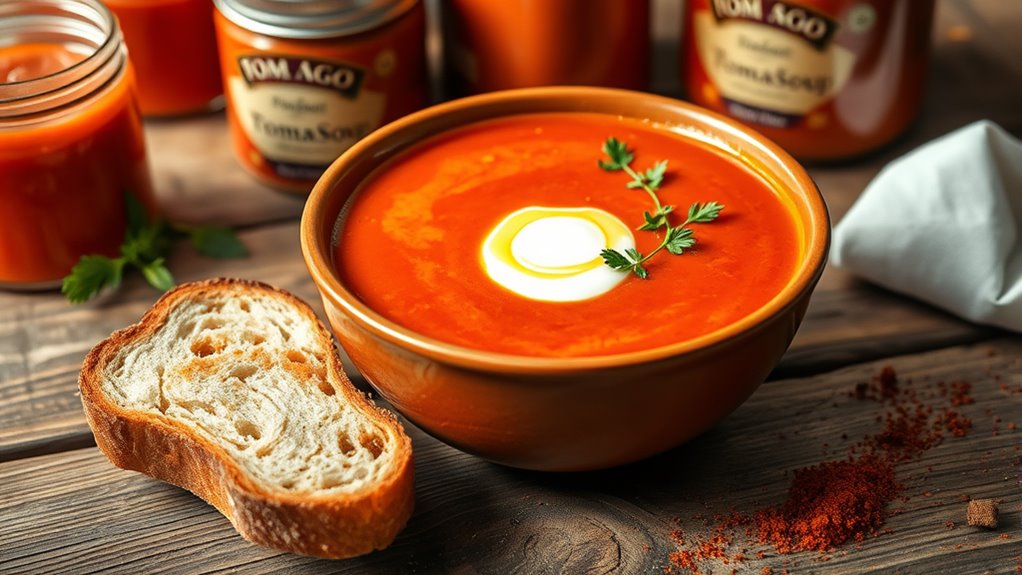 serve tomato soup simply