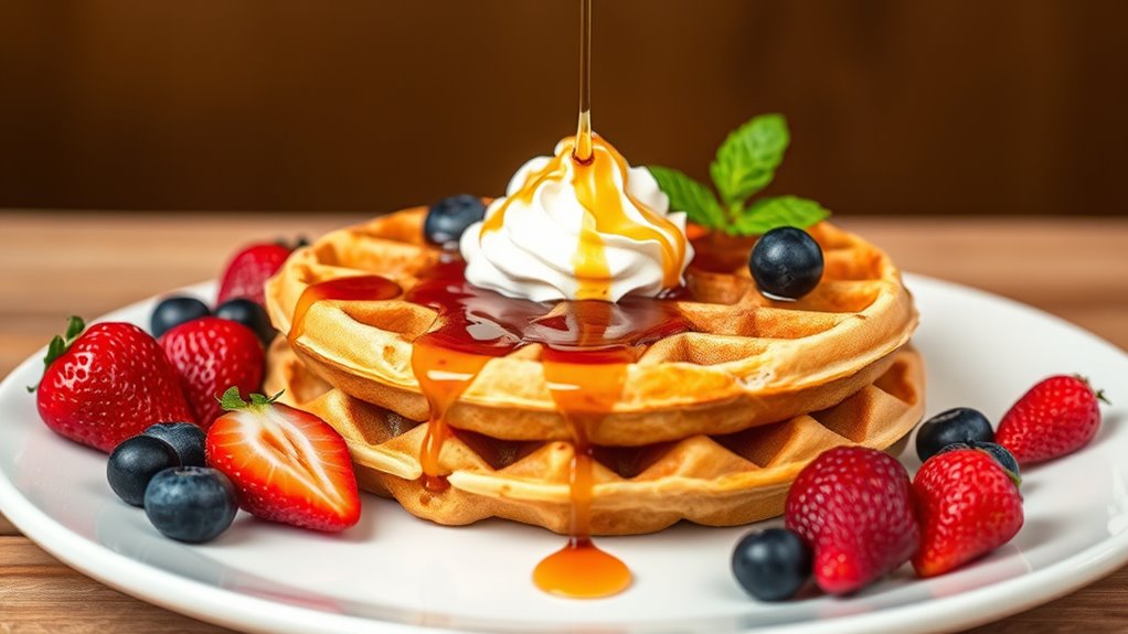 serve waffles with style
