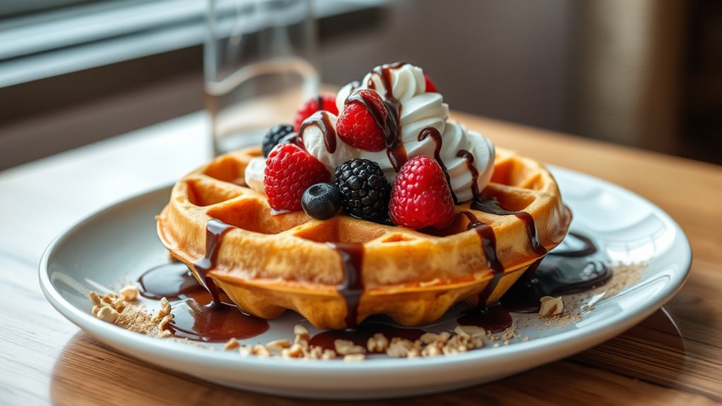 serve waffles with style