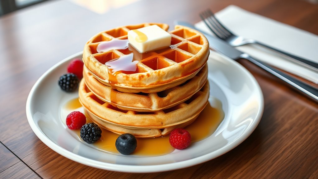 serve waffles with style