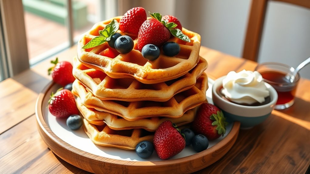 serve waffles your way