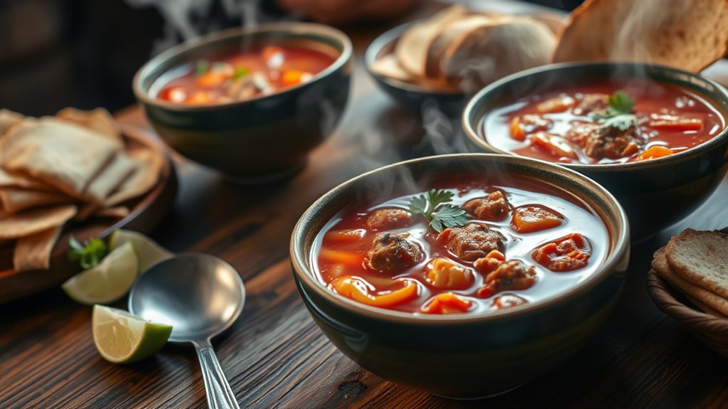 serve warm garnish simply