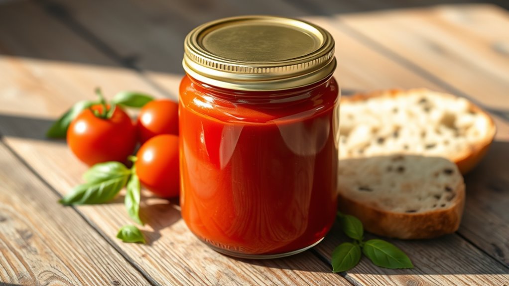 serve warm smooth tomato soup