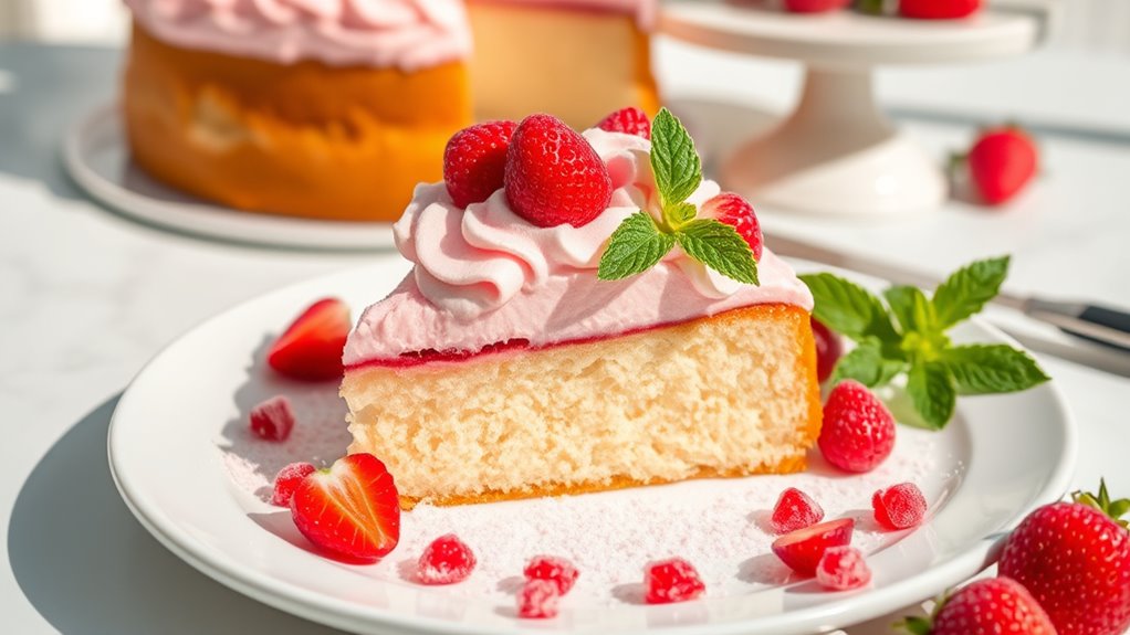 serve with berries elegantly