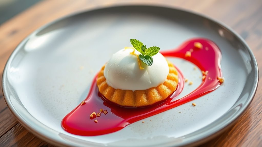 serve with bold contrasts