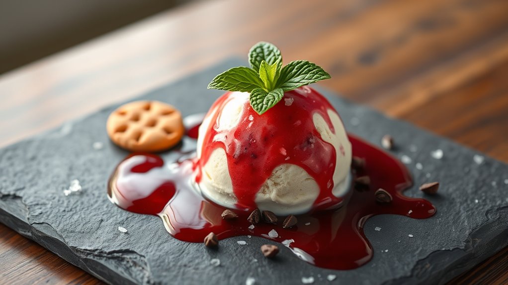 serve with bold presentation