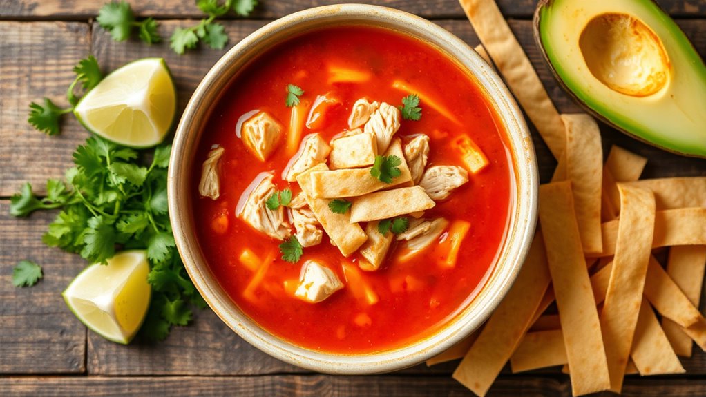 serve with bright contrasts