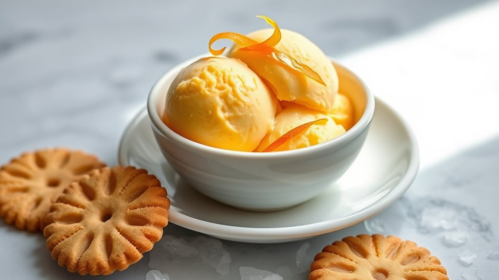 serve with citrus garnish