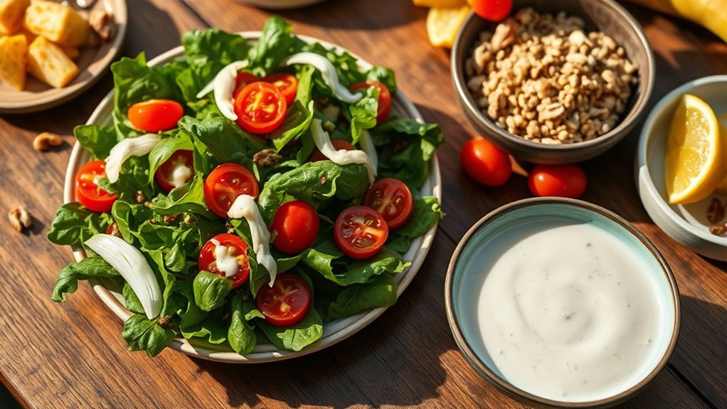 serve with colorful contrasts