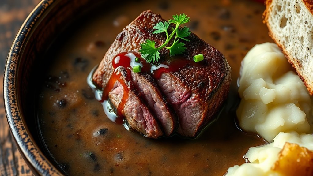 serve with contrasting colors