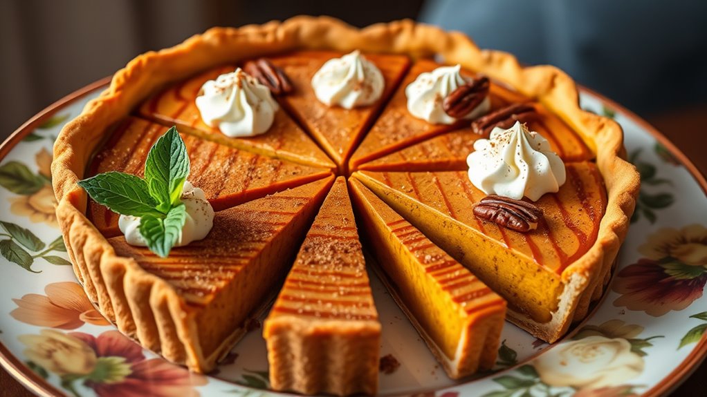 serve with cream and garnish