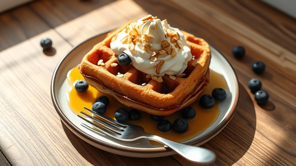 serve with creative toppings
