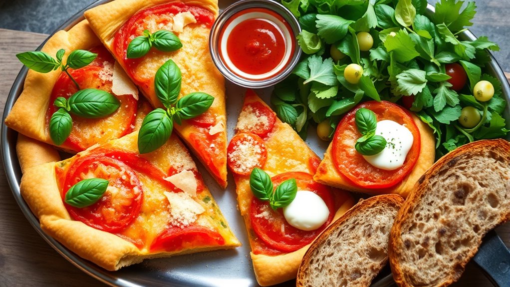 serve with fresh garnishes