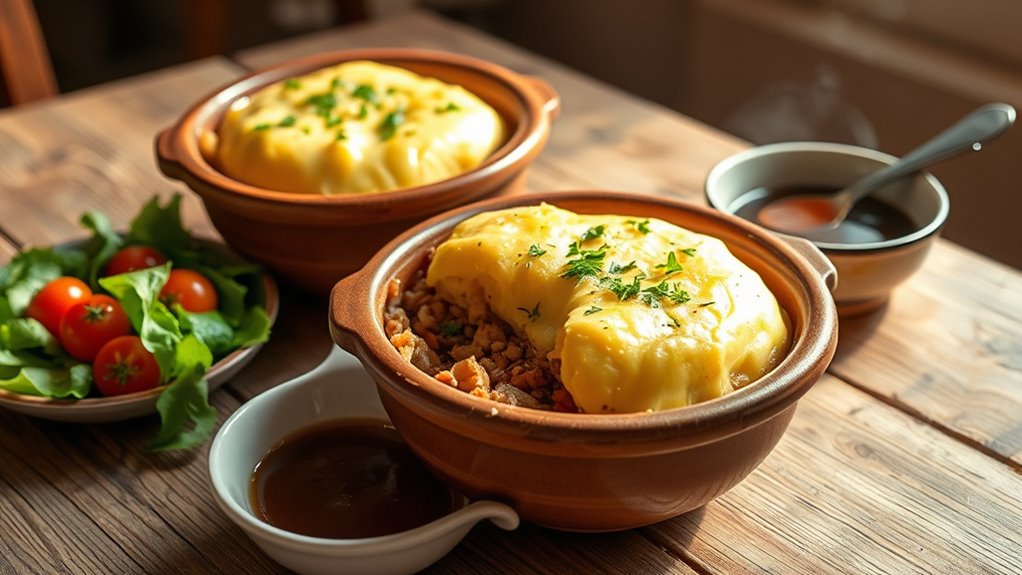 serve with fresh herbs