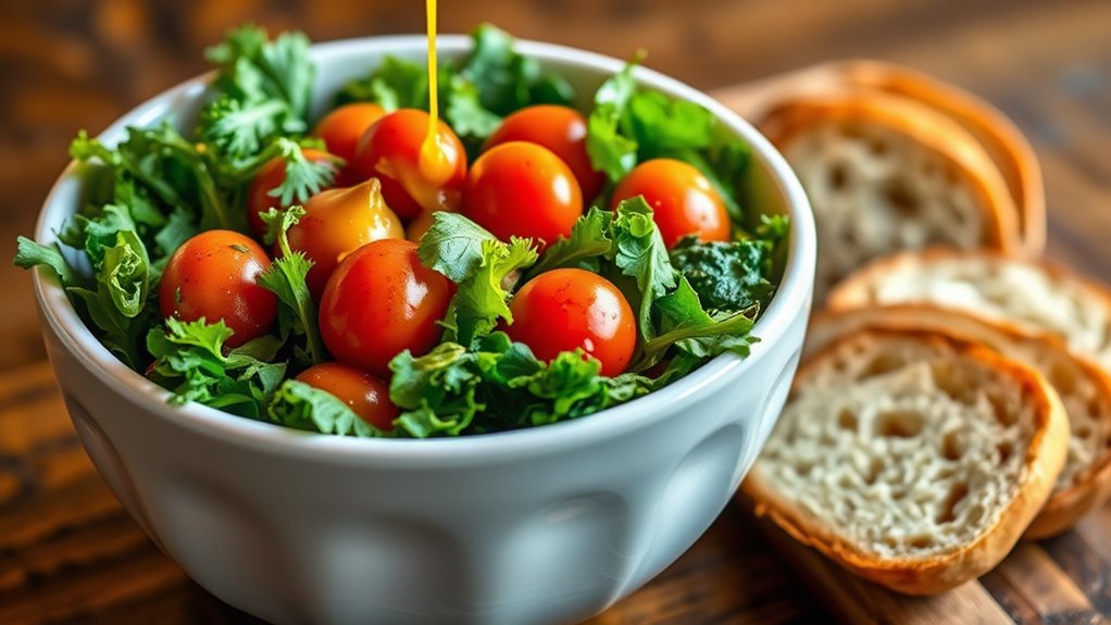 serve with fresh ingredients