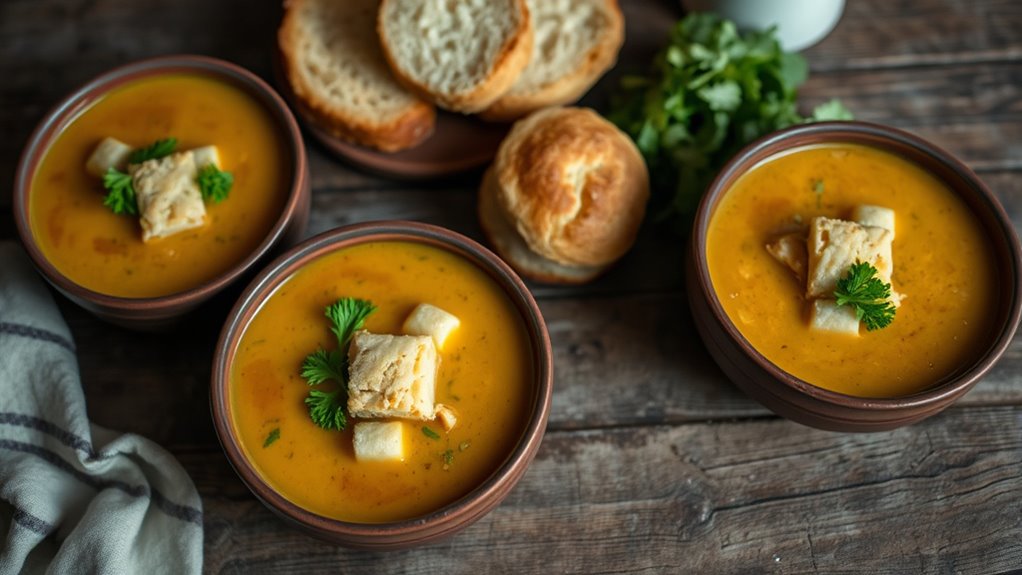 serve with garnishes and sides