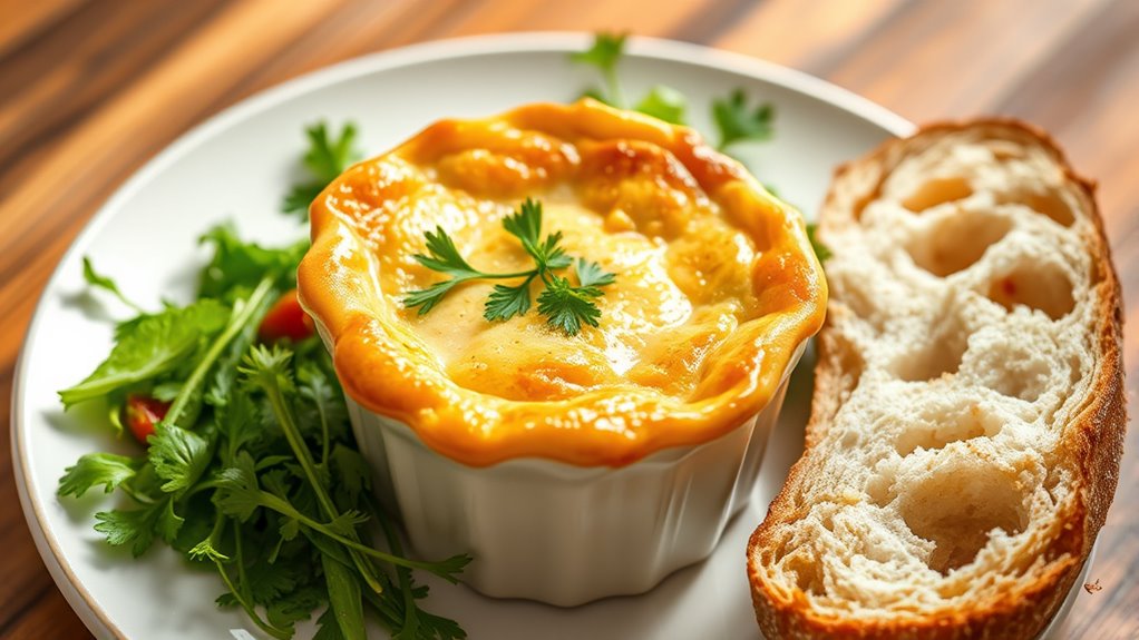 serve with herbs and salad