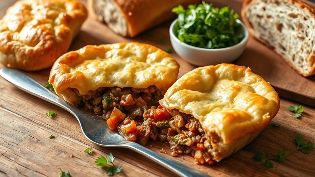 serve with salad and bread