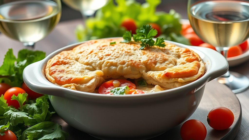serve with salads and herbs