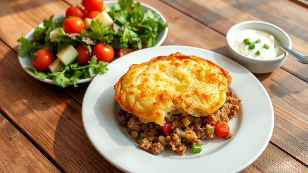 serve with side salad