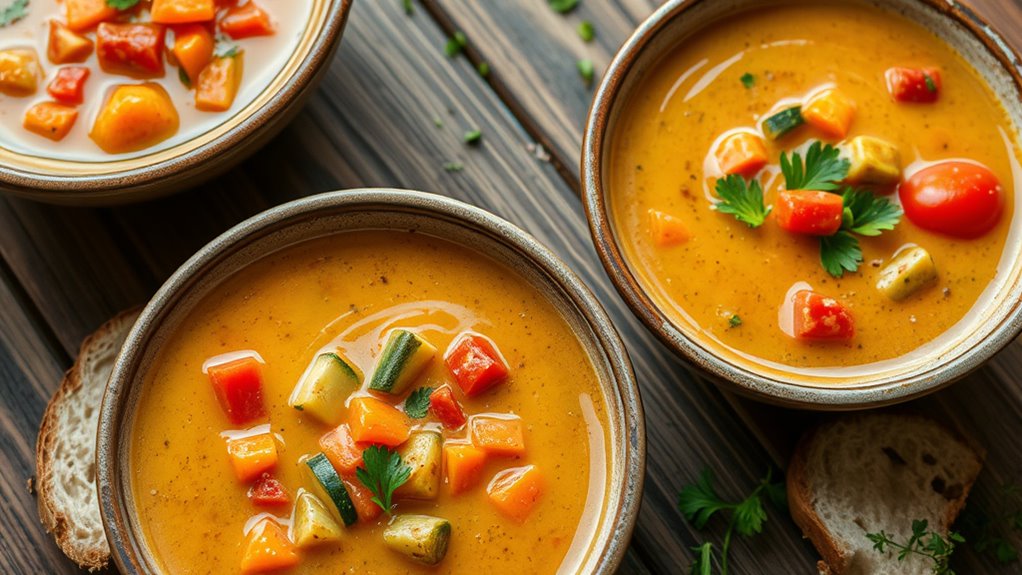 serve with vibrant garnishes