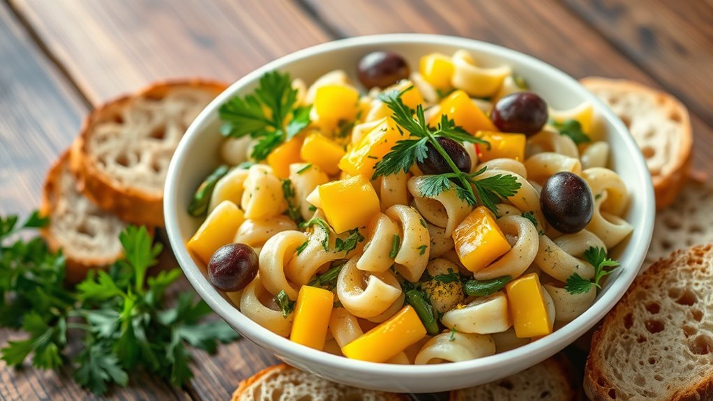 serve with vibrant presentation