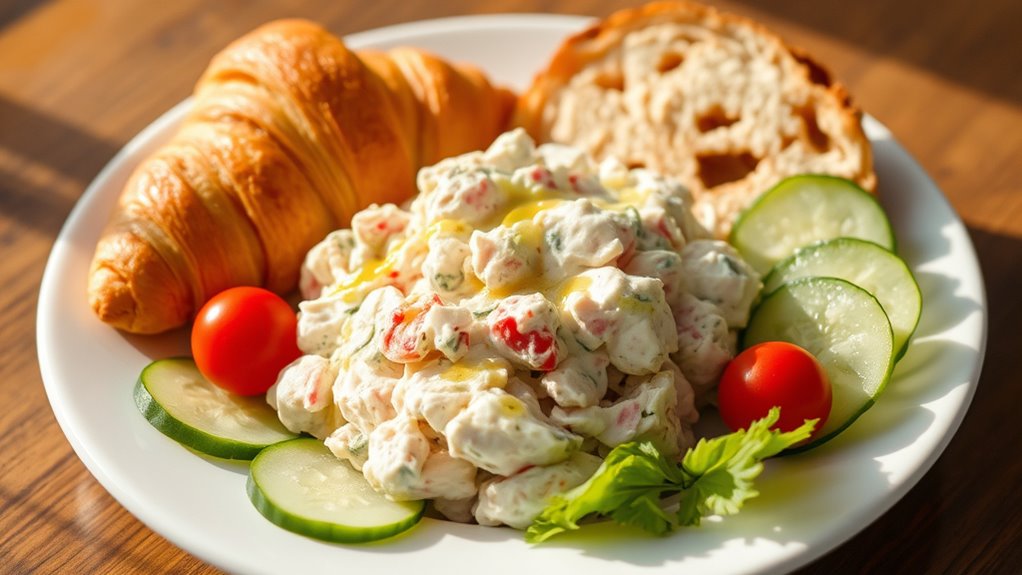 serve with vibrant presentation
