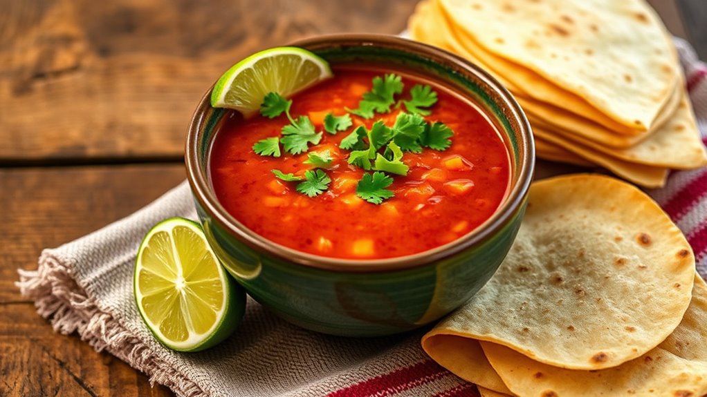 serve with warm garnishes