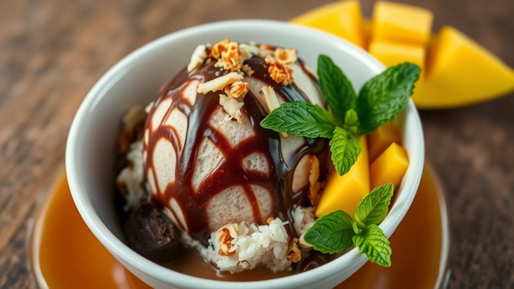silky scoopable coconut chocolate