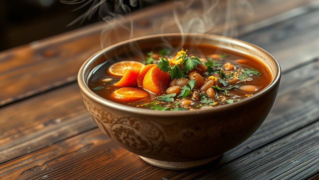 simmer flavorful lentil soup