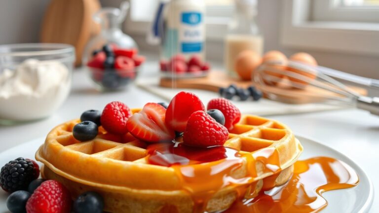 simple and fast waffles