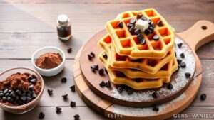 simple chocolate chip waffles