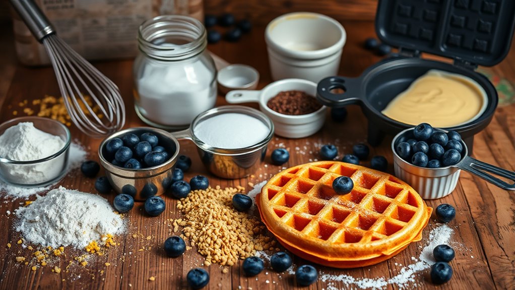 simple fresh waffle ingredients
