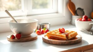 simple homemade waffle recipe