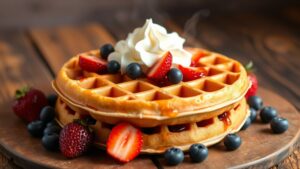 simple homemade waffle recipe