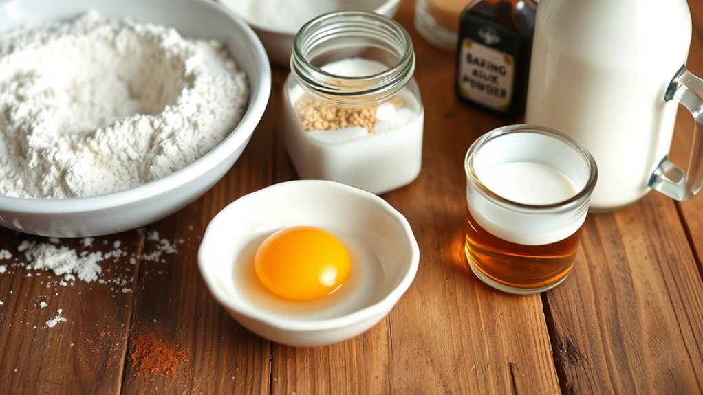 simple ingredients for waffles