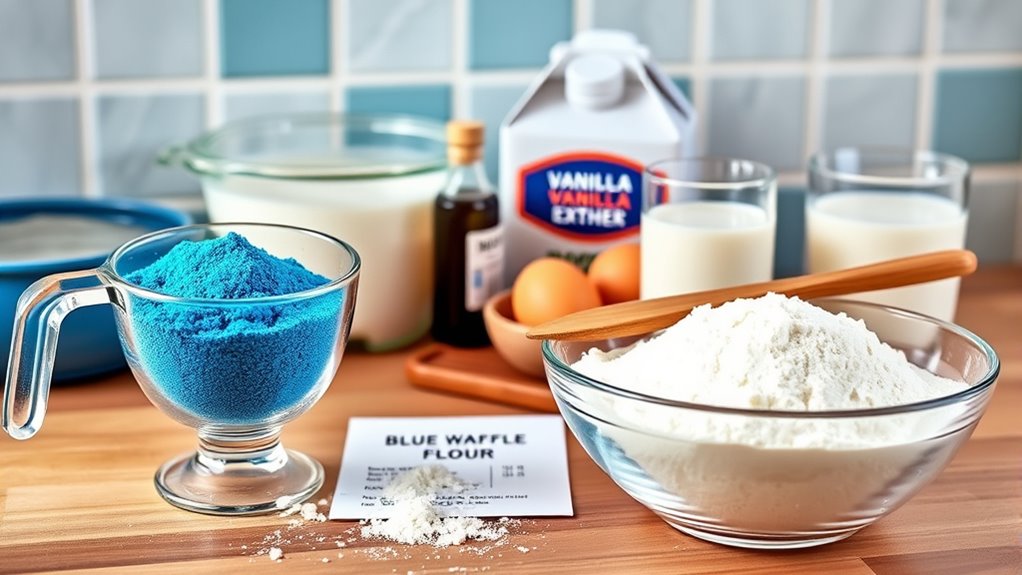 simple ingredients for waffles