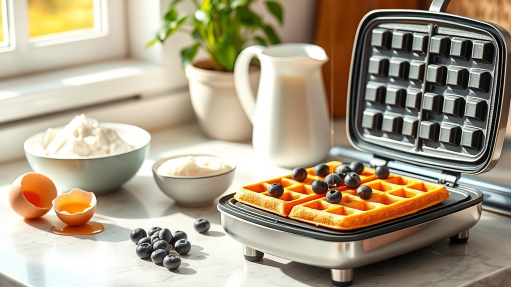 simple steps for waffles