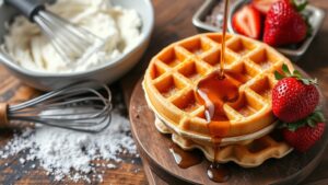 simple waffle recipe steps